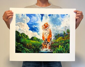 Le Tigre Arroseur - Reproduction en édition limitée / limited edition print