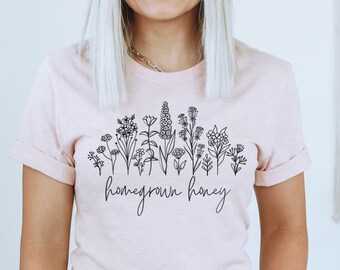 Homestead geschenken PNG tshirt wilde bloemen schattig honing shirt inlandse moeder tijdperk cadeau trui homeschool shirts off grid stickers imker geschenken