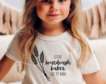 Zuurdesembrood PNG Baker Gift Kids Shirt Toekomst Brood Bakken SVG Zuurdesem Nana Huisvrouw Tijdperk Zuurdesem Starter Bakken Liefhebber Tshirt