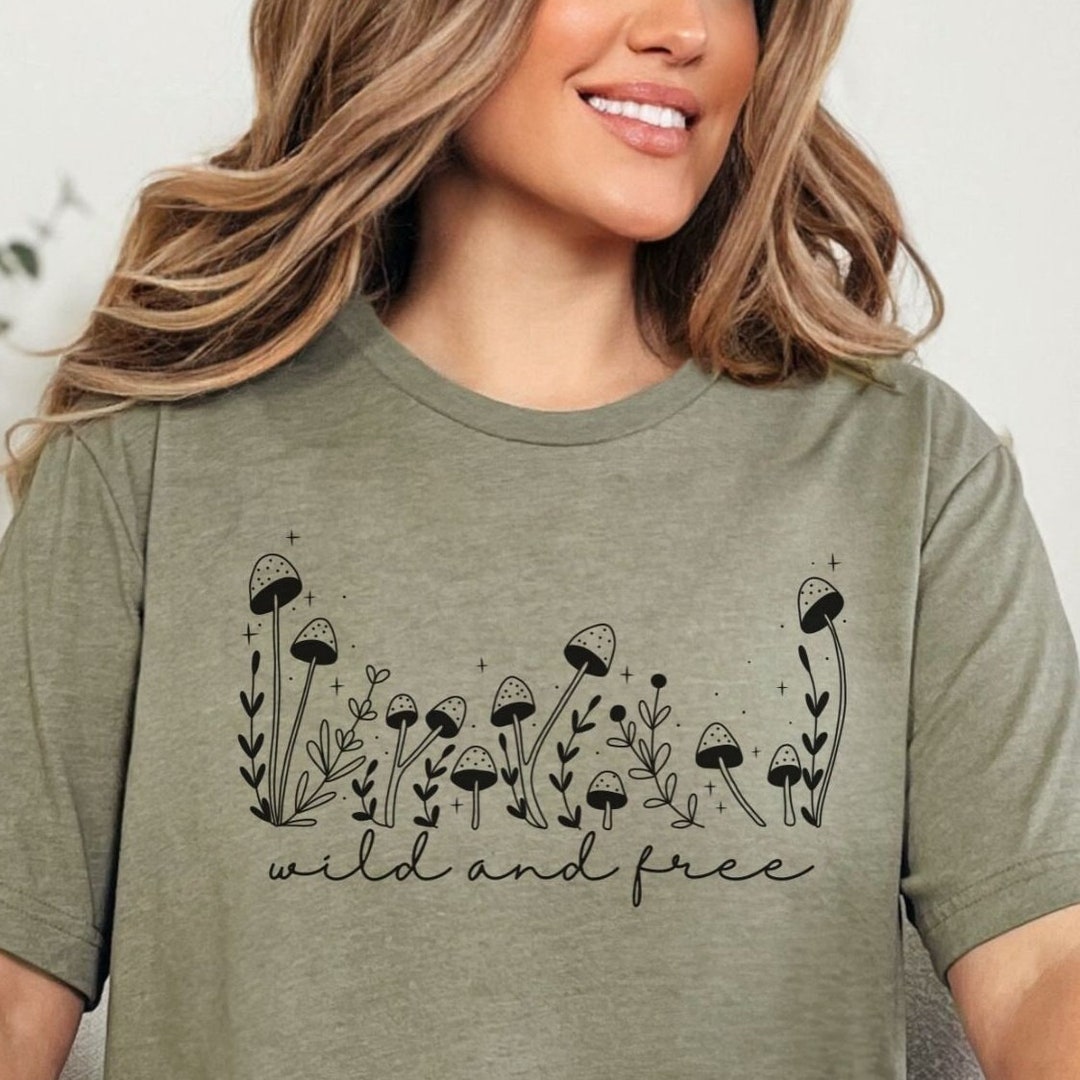 Mushroom Tshirt Mushroom Clothing Mushroom Lovers Gift Wild Mushrooms ...