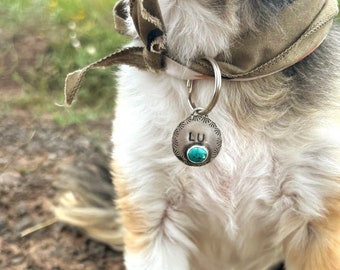 Turquoise Dog Tag | Made to order | Southwest Pet Tag | Boho Dog Tag