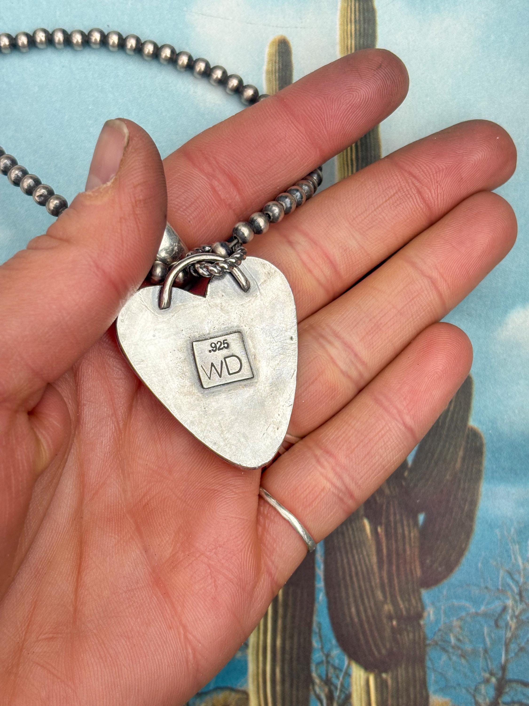 Sterling Silver Heart Pendant: Turquoise Western Jewelry - Etsy
