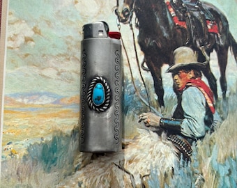 Turquoise Lighter Case | Western Lighter | Gift For Him | Gift For Her | Made To Order