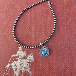 Buffalo Nickel Pendant With Kingman Turquoise | Western Jewelry | Gift For Her | Made To Order