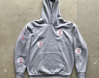 Custom 5 Spot embroidered hoodie .ANY LOGO (COLLEGE,Sports,etc )