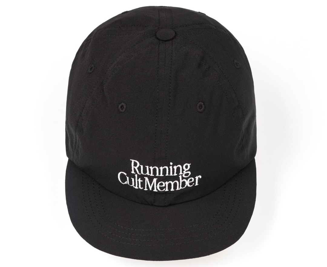 Running Cult Member Hat Black Camp Hat Embroidered Run Marathon