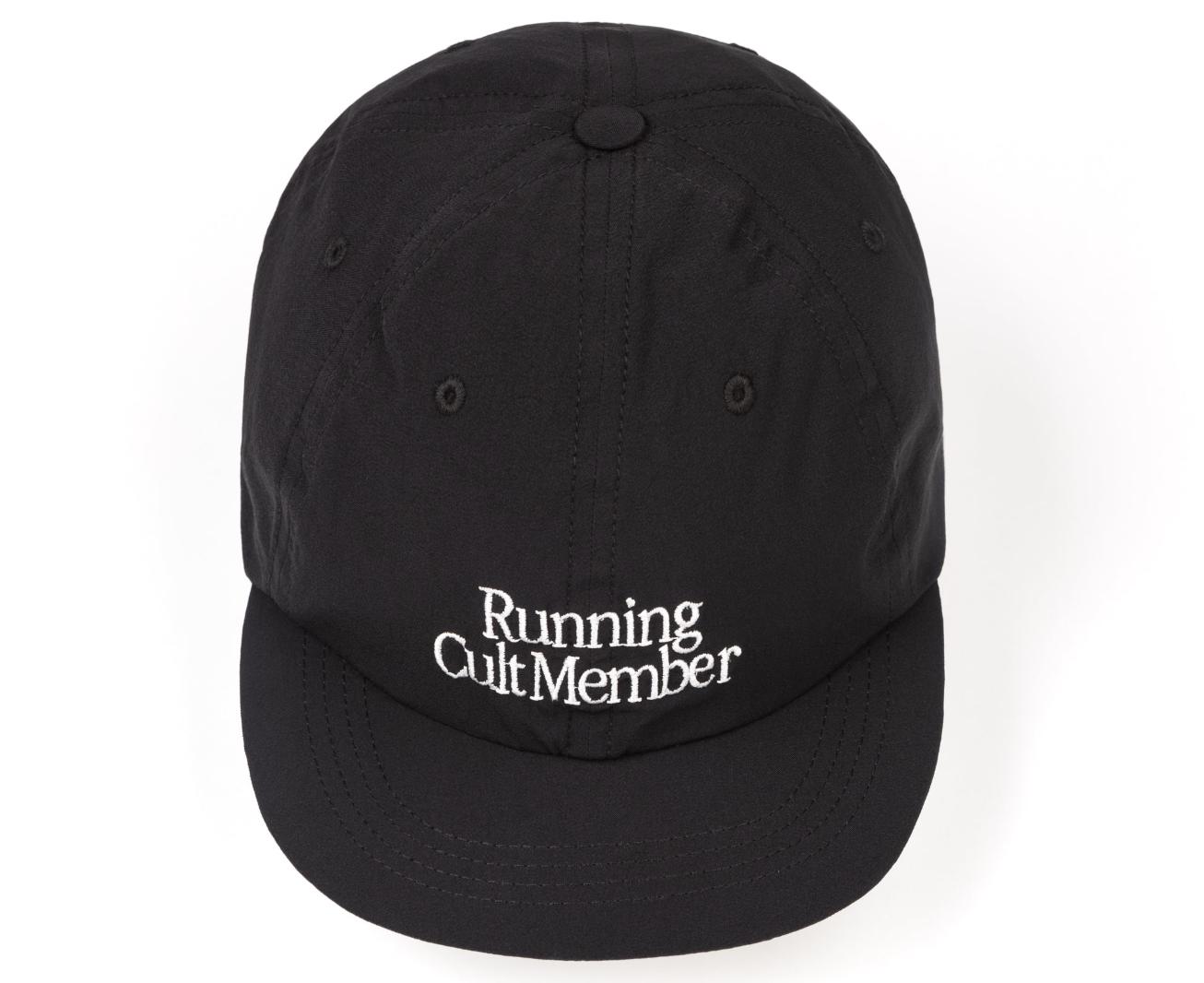 Running Cult Member キャップ ブラック Running Cult Member Hat Black Camp Hat Embroidered Run Marathon