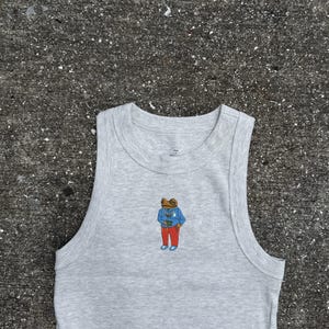coqui boricua embroidered TANK TOP san juan puerto rico summer tank