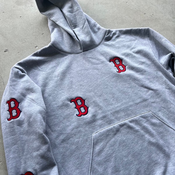 Boston hoodie . Custom embroidered hoodie