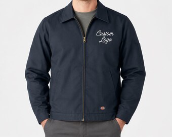 Custom Dickies Jacket with Custom Logo Insulated non Embroidered work mechanic coat jacket winter