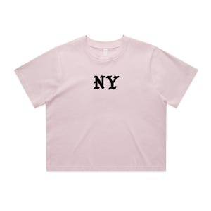 NY old english loose tshirt embroidered Logo Women&#39;s Loose Tee