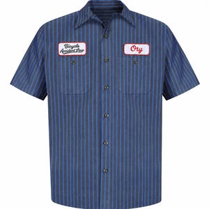 Vintage Mechanic Shirt Stripe - Etsy