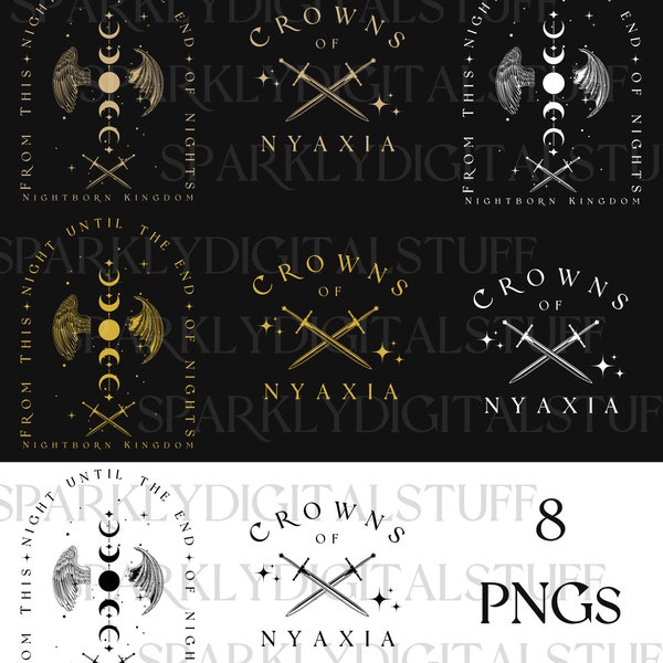 The Serpent And The Wings of Night Carissa Broadbent PNG Bundle Digital Design, Full Commercial & POD Usage