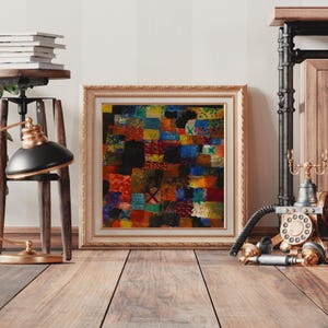 Abstract Painting Paul Klee Artwork Digital Print Abstract Wall Art Artistic Home Decor Paul Klee Vintage Abstract Modern Art Square Art