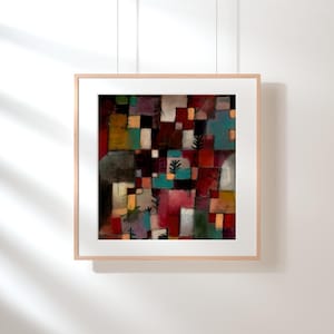 Paul Klee Famous Painting Abstract Wall Art Printable Artistic Home Decor Paul Klee Artwork Vintage Abstract Modern Art Square Digital Print