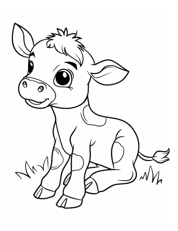 Printable Cow Coloring Pages For Kids 2025 Printable Cow Coloring Pages For Kids 2025