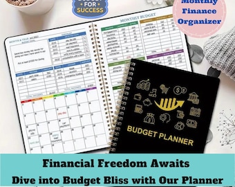 Undatierter Haushaltsplaner | Haushalt Organizer | Buchhaltungsplaner | Planbares Notizbuch | Ausgaben-Tracker | Kredit-Tracker