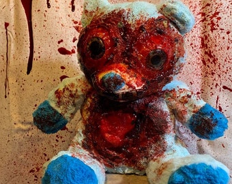 Bad Day Bear - Creepy Plush - Horror Plush - Scary Plush - Macabre - Halloween - Scary Teddy Bear