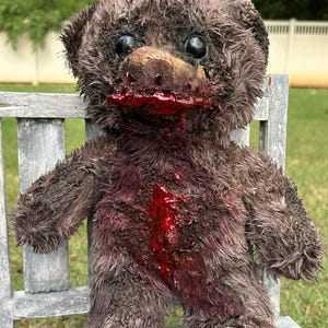 Creepy Bear - Horror Plush - Scary Plush - Gothic Decor - Halloween - Scary Teddy Bear - Horror