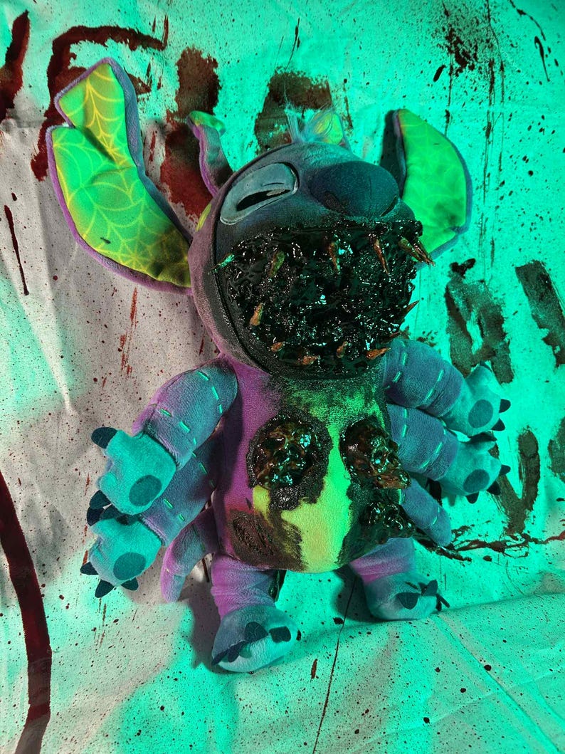 Creepy Stitch Plush: Horror Halloween Teddy Bear bild 9