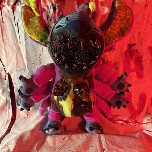 Creepy Stitch Plush: Horror Halloween Teddy Bear bild 3
