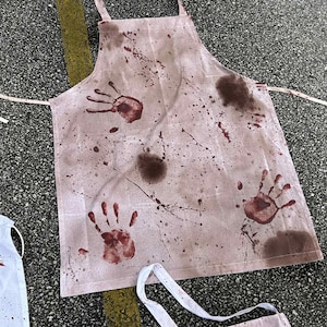 Bloody Apron: Horror Halloween Prop - Grilling, Cooking, Horror, Macabre
