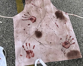 Bloody Apron: Horror Halloween Prop - Grilling, Cooking, Horror, Macabre