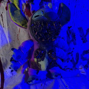 Creepy Stitch Plush: Horror Halloween Teddy Bear bild 5