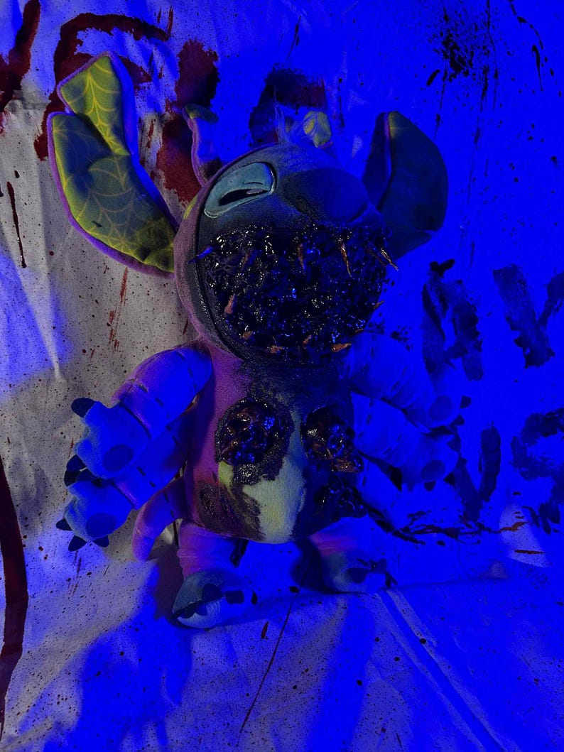 Creepy Stitch Plush: Horror Halloween Teddy Bear bild 5