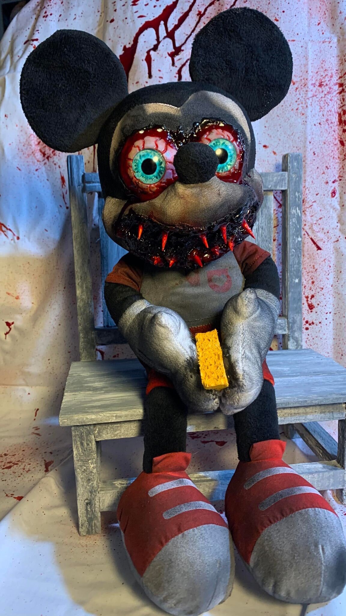 Creepy mickey mouse doll clearance