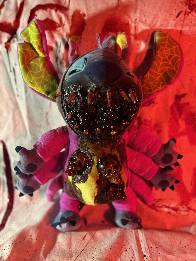 Creepy Stitch Plush: Horror Halloween Teddy Bear bild 7