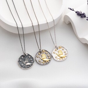 Collar de la constelación de Leo, joyería del signo del zodiaco, colgante astrológico minimalista de plata, regalo de cumpleaños para Leo