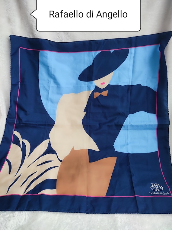 Rafaello di Angelo poliester scarf ,FRAMABLE LADY print