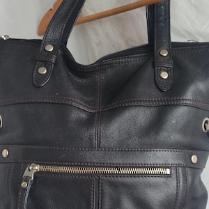 Fossil shoulder leather bag brown