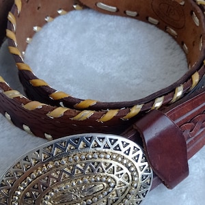 Vero Cuoio Italian Leather Open Weave Belt (Unisex) Vero Cuoio Italian Leather Open Weave Belt (Unisex) Accessories main image 4