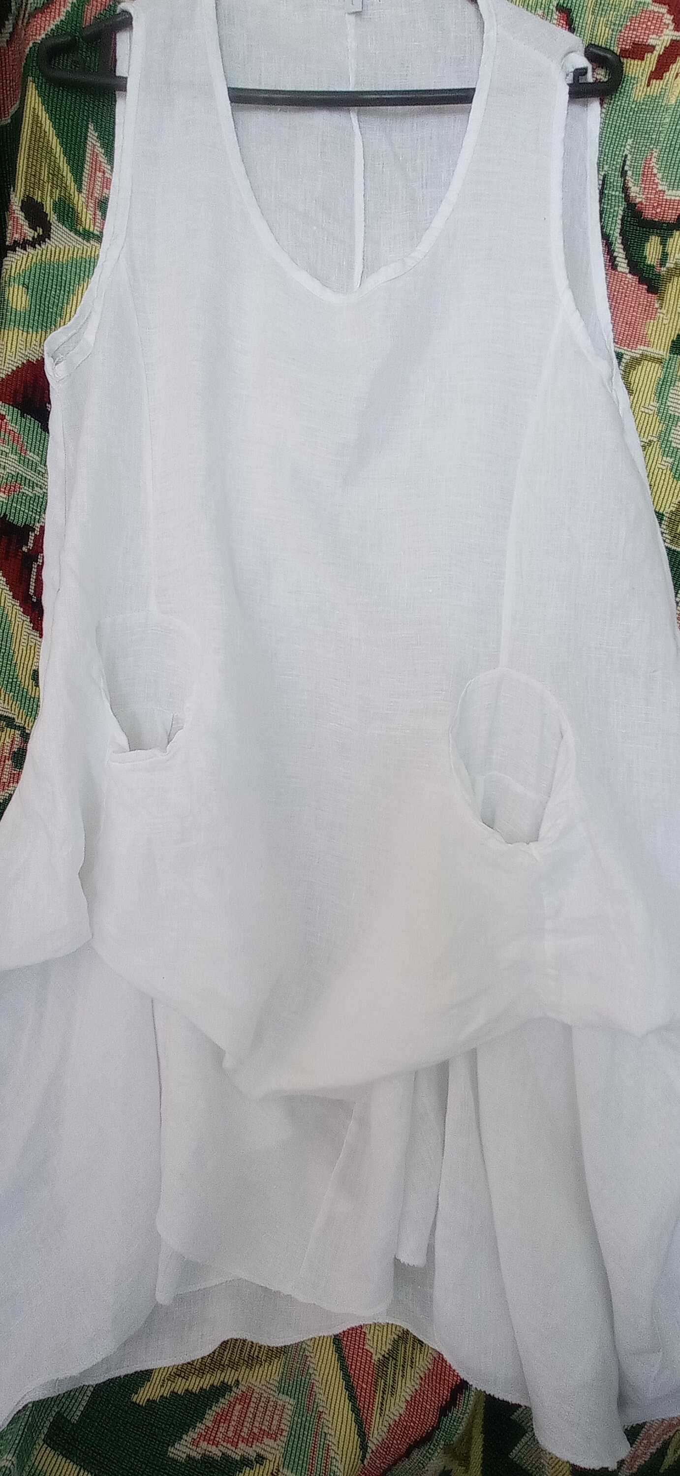 Carina Ricci Linen White Dress - Etsy