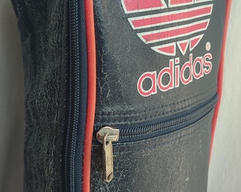 Vintage Adidas Blue Canvas Gym Shoe Bag/tote With White Logo - New - Etsy
