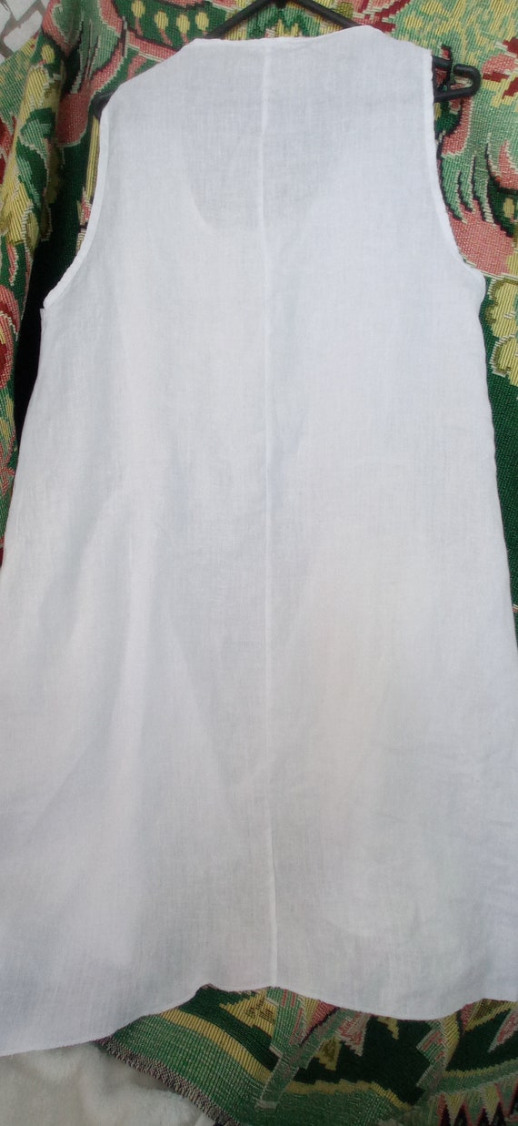 Carina Ricci Linen White Dress - Etsy
