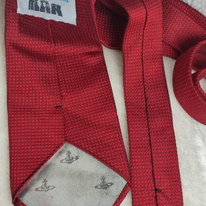 Vivienne Westwood vintage silk red tie