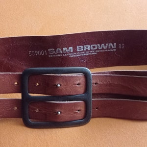 Sam Brown leather Belt, fashion accessories