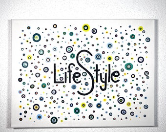 Acrylic picture “It’s a Lifestyle” unique canvas art