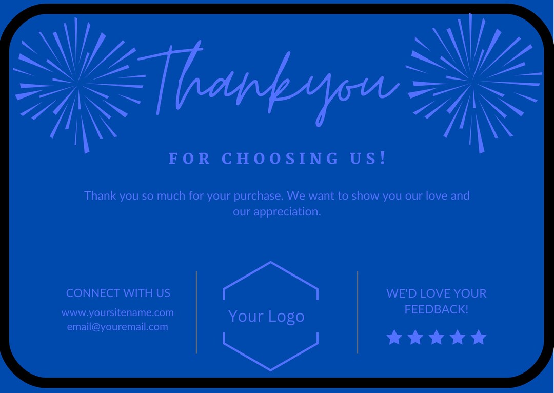 Thank You for Choosing Us - Etsy