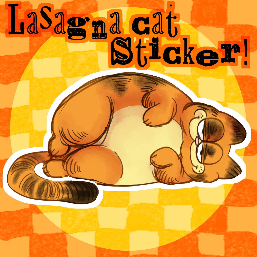 Garfield Sticker - Etsy