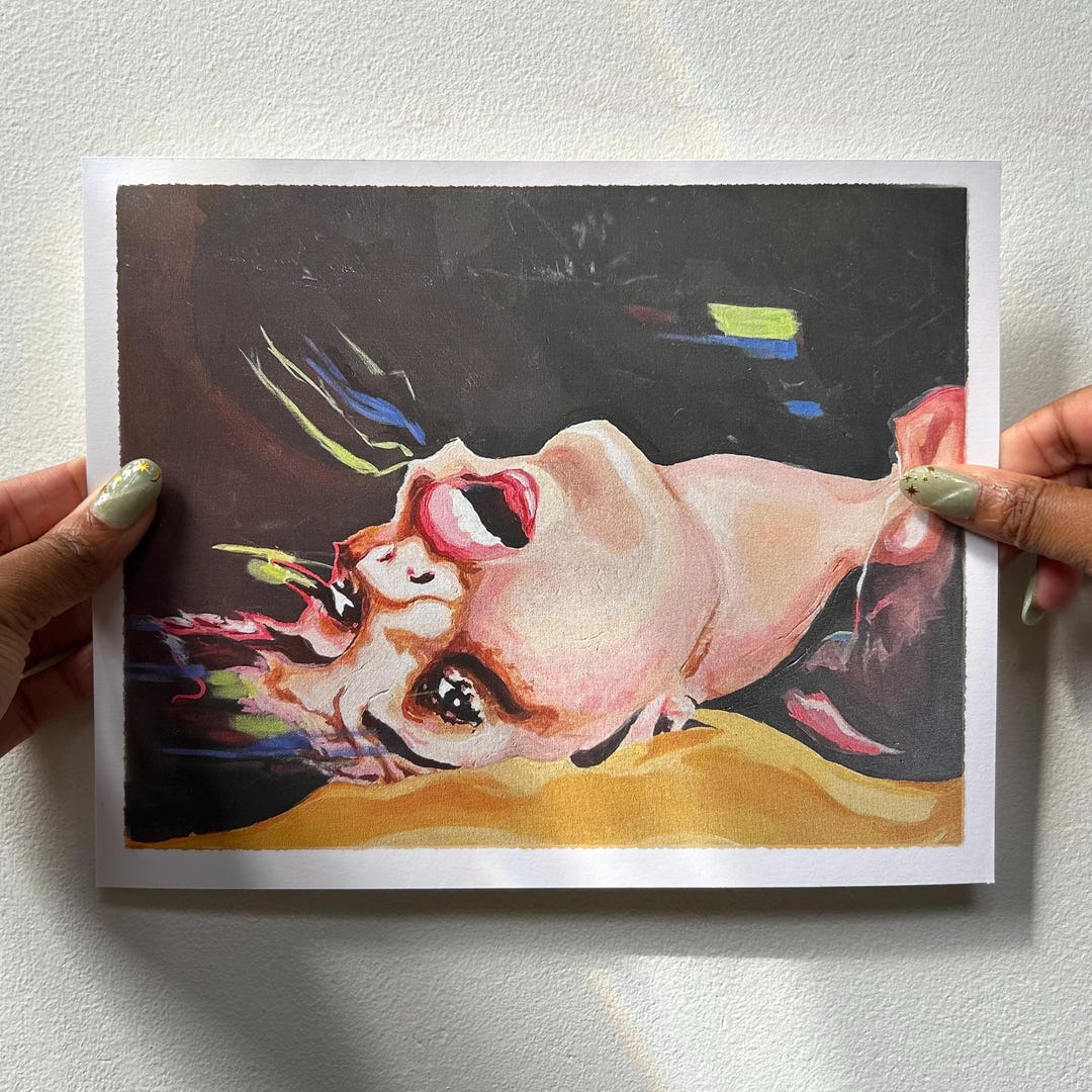 La Performance Des Filles, 2021 - Art Print of Original Acrylic ...