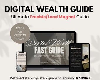 Digital Wealth Marketing Guide Bundle With Master Resell Rights MRR & Private Label Rights, Digital Marketing PLR, Done For You, DFY Product