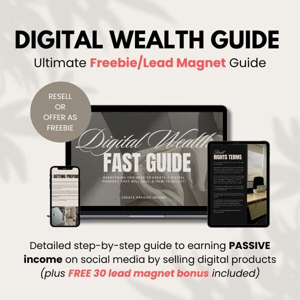 Digital Wealth Marketing Guide Bundle With Master Resell Rights MRR & Private Label Rights, Digital Marketing PLR, Done For You, DFY Product