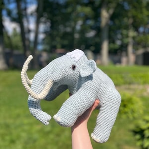 Crochet Amigurumi Icy Mammoth Elephant