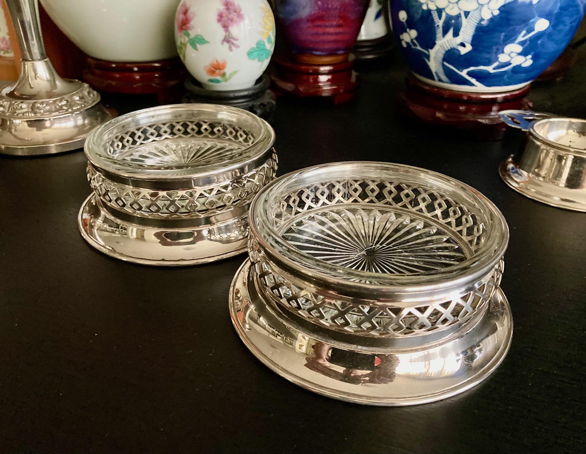 Set Of 5 Vintage Japanese 3” Butter Pats Saucers Bird