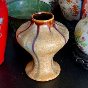 Vase ancien en poterie Art Déco, Belgique - Début du XXe siècle