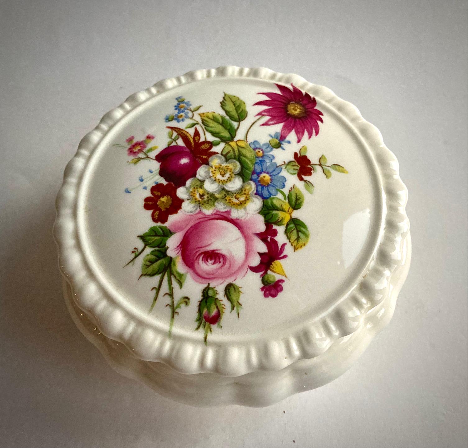 Vintage Coalport Bone China Trinket Box – Ludlow Floral Design - Etsy